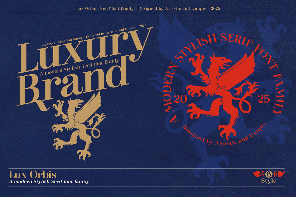 Lux Orbis - Serif font family, a Font by Artistic & Unique (Photo 11 of 15)