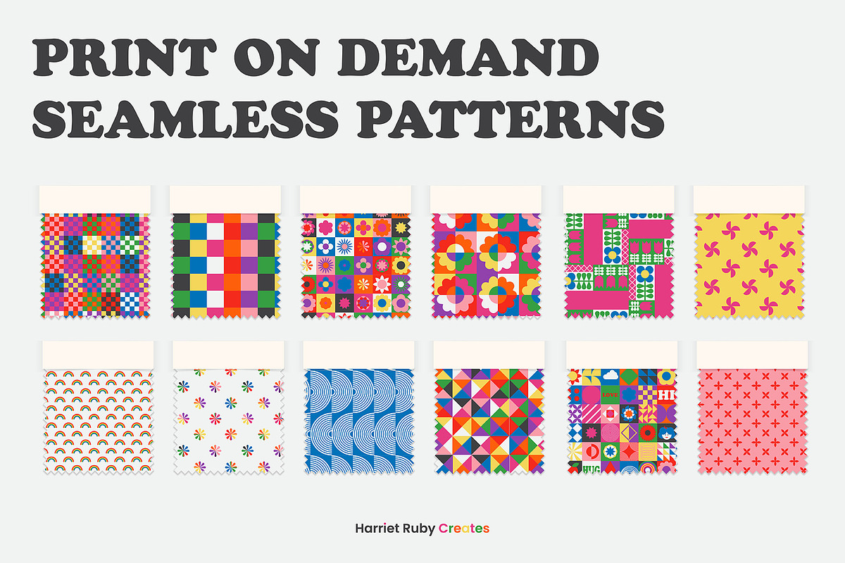 Colorful Geometric Shapes + Patterns, a Pattern Graphic by Harriet Ruby Creates (Photo 8 of 9)