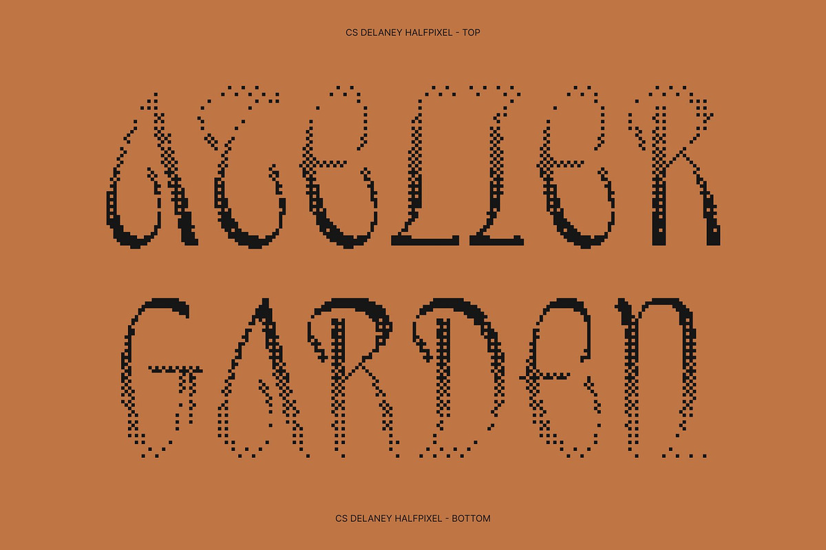 CS Delaney Halfpixel, a Sans Serif Font by Craft Supply Co. (Photo 3 of 8)