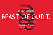 Srg-Beast of guilt display typeface, a Sans Serif Font by Srg® (Thumbnail 1 of 11)