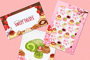 Japanese Desserts Sweet Treats, a Food Illustration by CreativeValuation (Thumbnail 12 of 12)