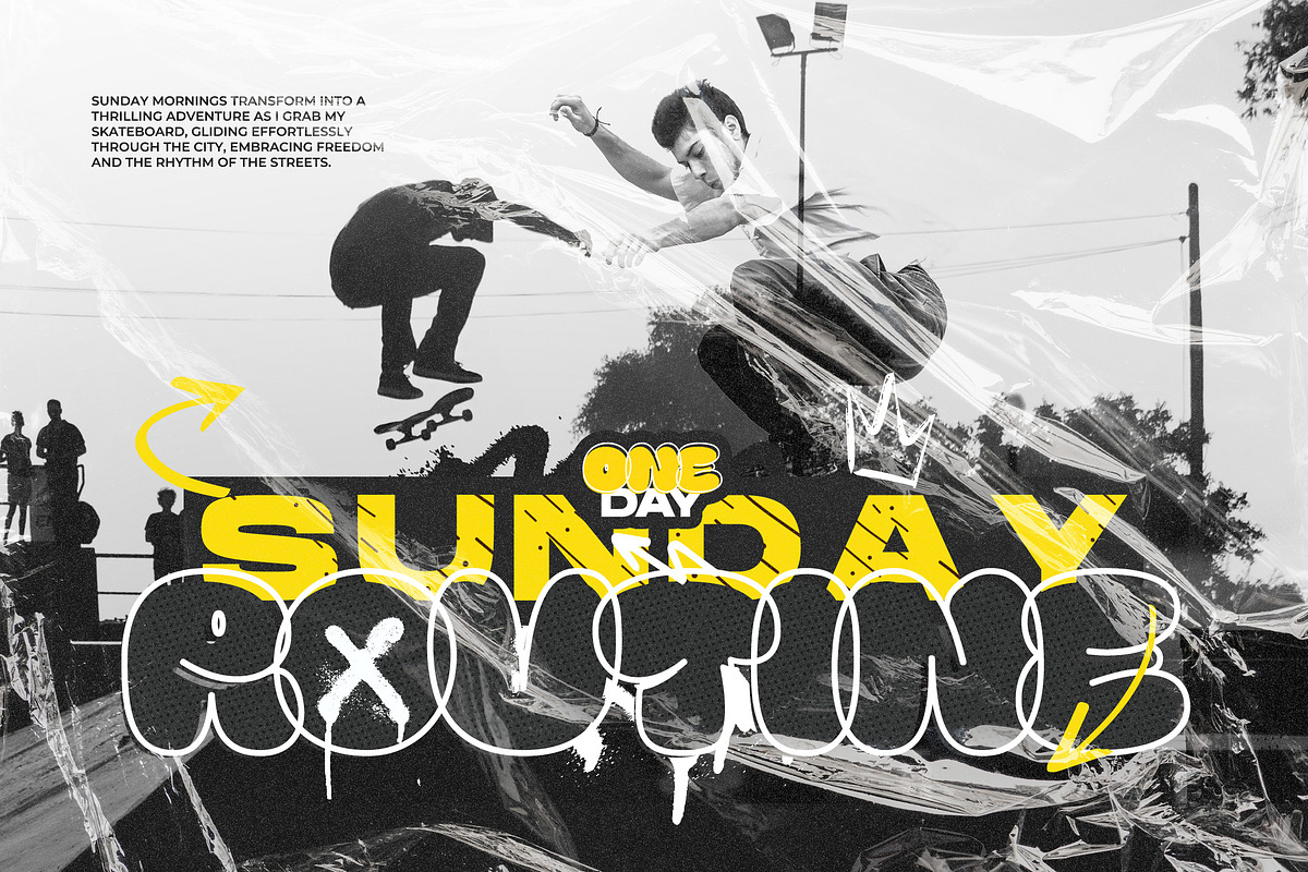 Milyear - Balloon Graffiti Font, a Font by Typia Nesia (Photo 7 of 14)