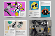 Creative Art Exhibition Catalog, a Brochure Template by ContestDesign (Thumbnail 3 of 3)