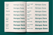 Hempa Sans - Sans Serif Family Fonts, a Sans Serif Font by Yukita Creative (Thumbnail 4 of 14)