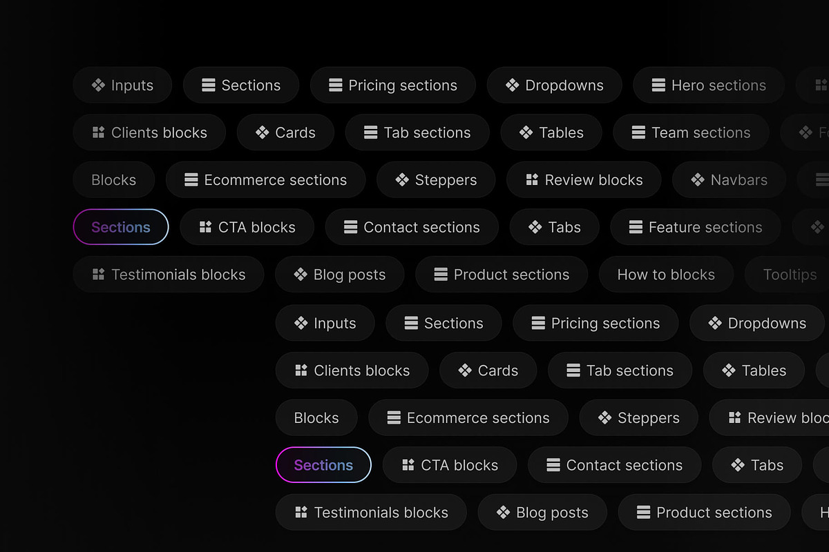 TheSprkl Figma Kit for Webflow, an UI Kit Template by EGO Creative Innovations (Photo 5 of 6)