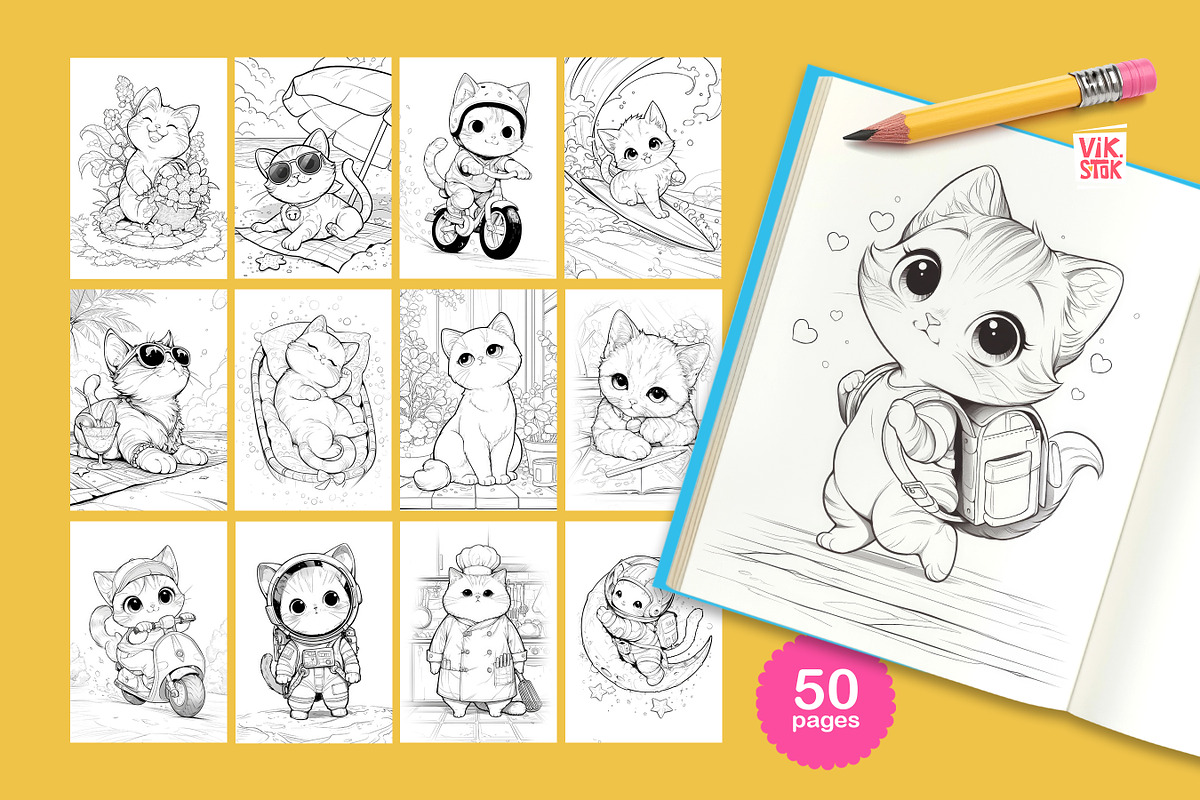 Animal Coloring Pages for Kids, an Animal Illustration by vik.stock (Photo 14 of 17)