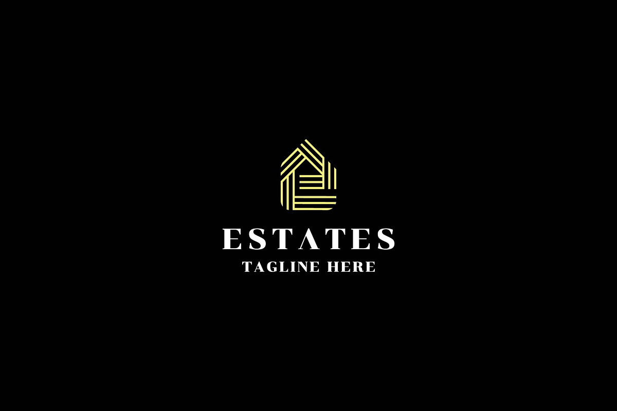 estate initial logo, a Branding & Logo Template by ZHR Creative