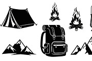 Camping Adventure Silhouette Icon, an Illustration by Artivon (Thumbnail 48 of 51)