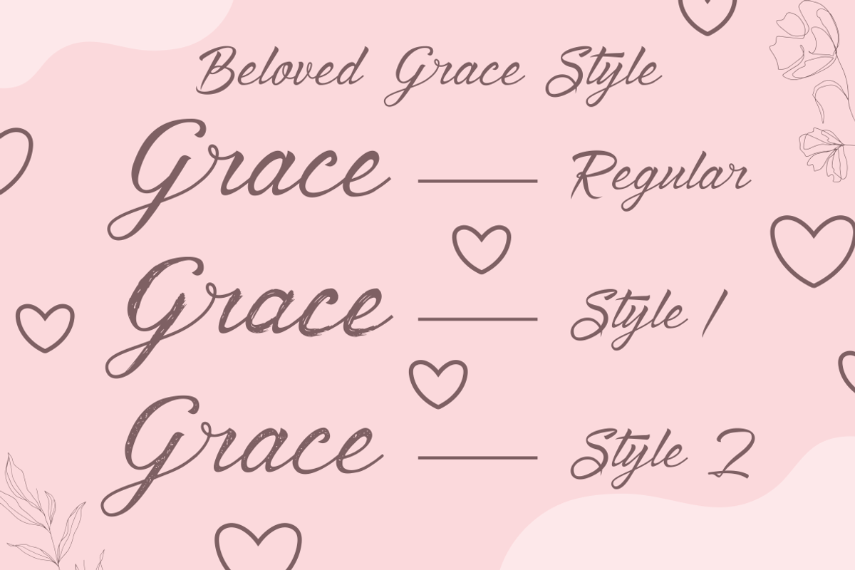 Beloved Grace - Romantic Script Font, a Script Font by PutraCetol Studio (Photo 9 of 12)