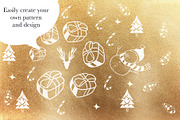 Christmas procreate stamp brush set, a Brush Add-On by Meisanmui (Thumbnail 2 of 6)