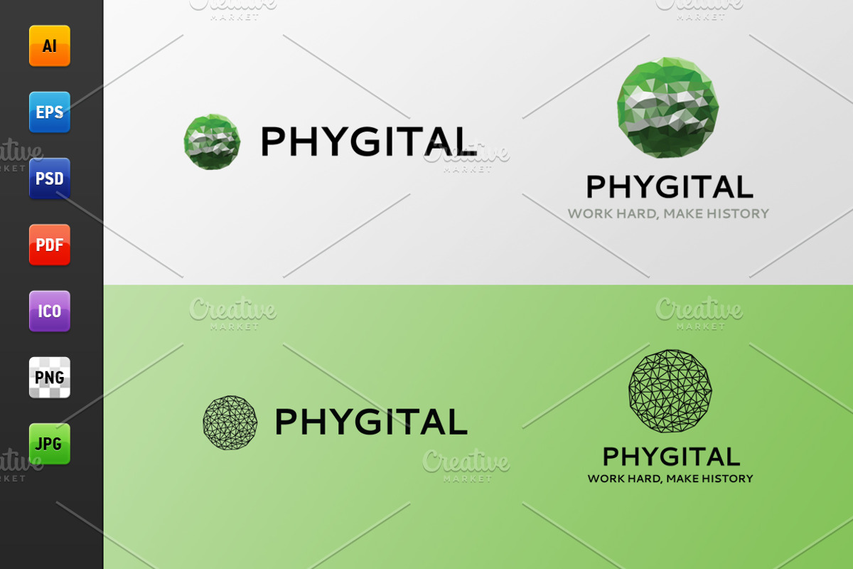 Phygital Logo, a Branding & Logo Template by Web Design Label (Photo 2 of 5)
