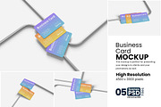 Business Card Mockup, a Product Mockup by bimockup (Thumbnail 1 of 6)