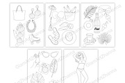 Coloring Book Summer 1, a Person Illustration by GlamArtZhanna (Thumbnail 5 of 8)