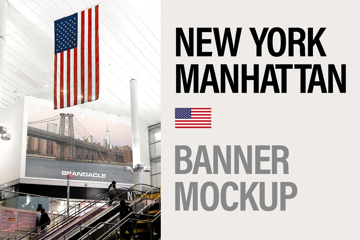 Banner Mockup in New York City, an Advertising Mockup by Brandacle Mockups (Photo 8 of 8)