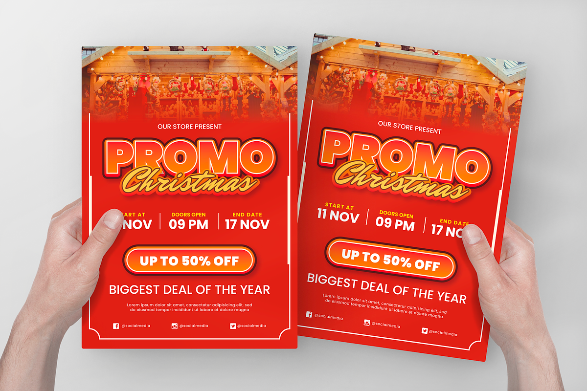 Christmas Big Promo Sale Flyer, a Flyer Template by Annora Studio (Photo 6 of 6)