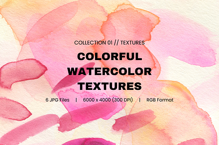 Colorful Watercolor Textures