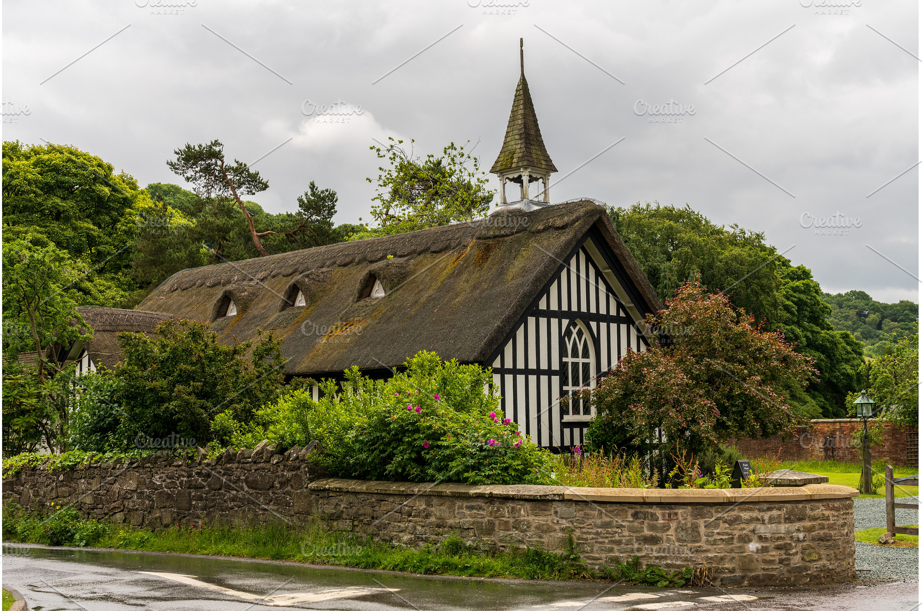 Little Stretton All Saints Church on, an Architecture Photo by Backyard Stock