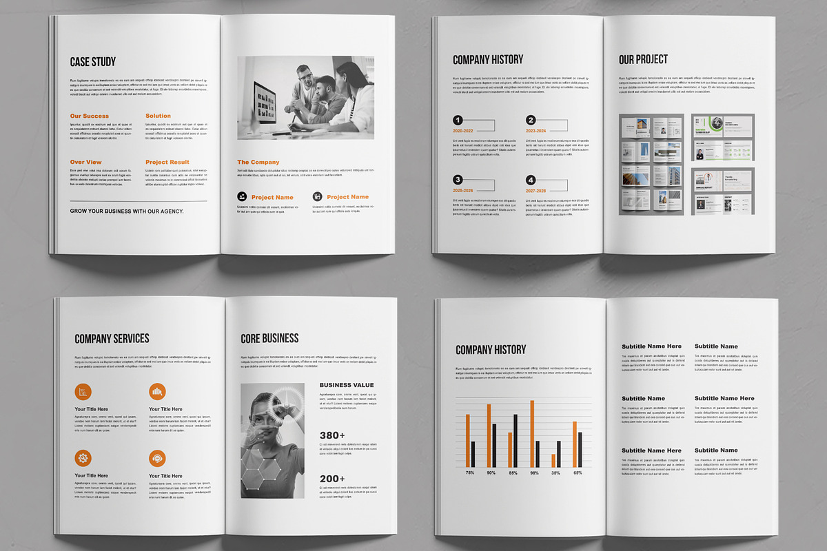 Company Profile Design, a Brochure Template by MightyDesign (Photo 3 of 6)