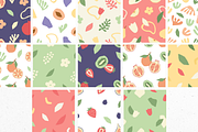 Fruits and Flowers Seamless Patterns, a Pattern Graphic by Ollyta May (Thumbnail 6 of 9)