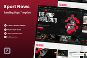 SWOOSH ! - Sport News, a Landing Page Template by SLAB! Design (Thumbnail 1 of 4)