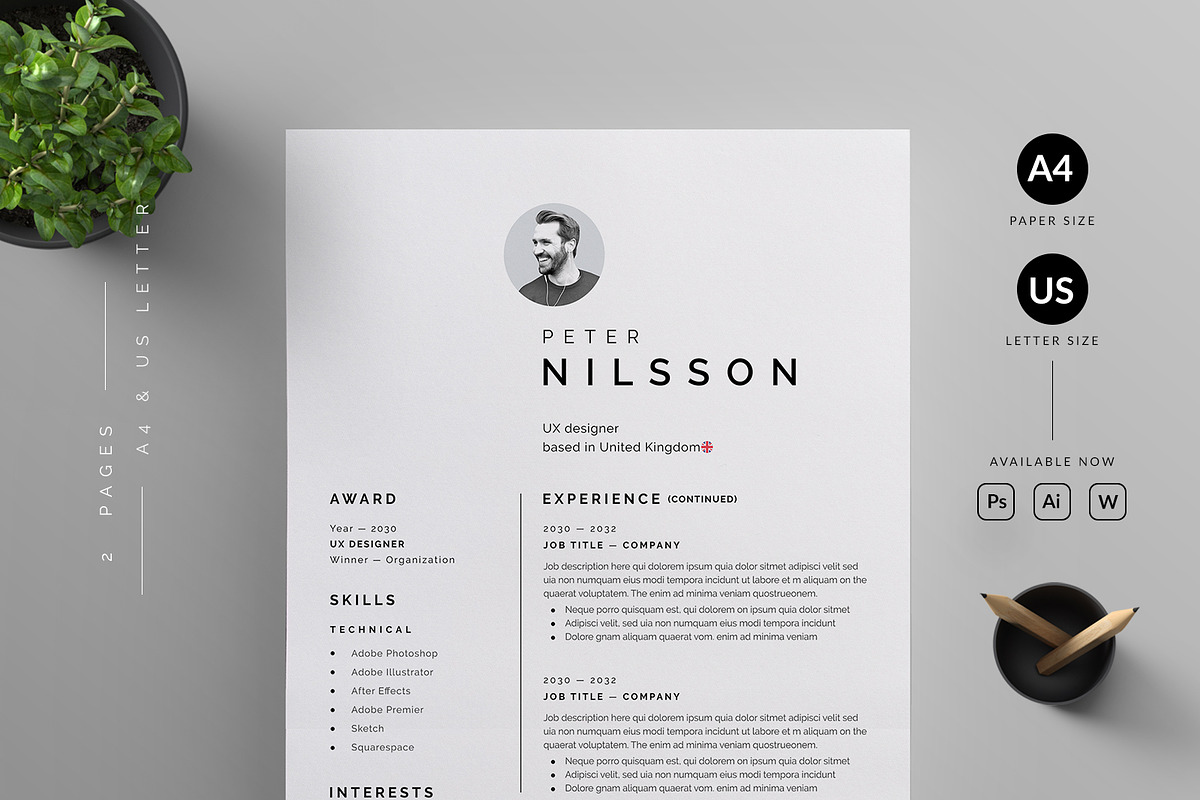 Resume/CV, a Resume Template by Reuix Studio (Photo 4 of 5)