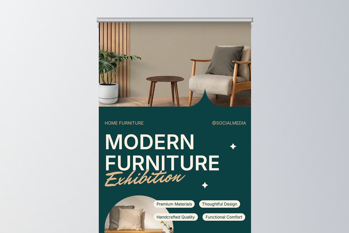 Home Interior Roll Up Banner, a Print Template by Annora Studio (Photo 3 of 6)