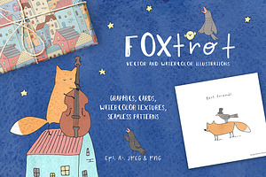 Cute Vector&Watercolor graphics