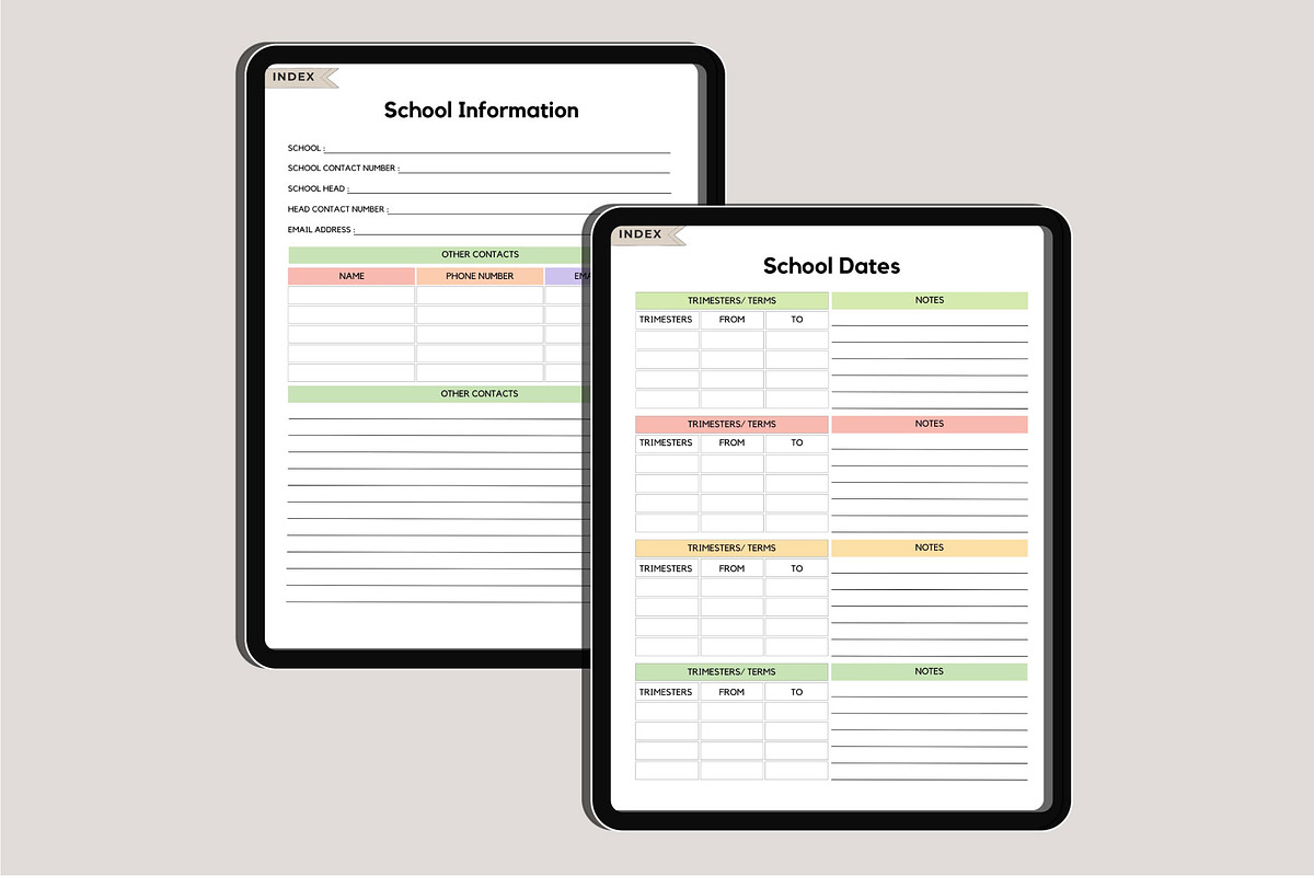 2025 Back To School Digital Planner, a Stationery Template by Designmela01 (Photo 6 of 10)