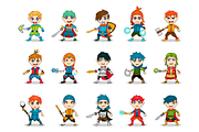 50 Game Character Illustrations, an Illustration by Flat Icons (Thumbnail 2 of 5)