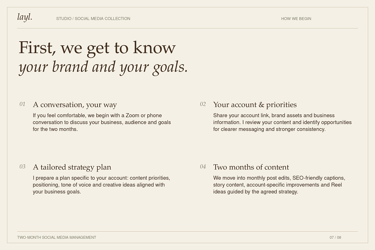 2 Month Social Media Management, a Social Media Template by Layl Atelier (Photo 7 of 8)