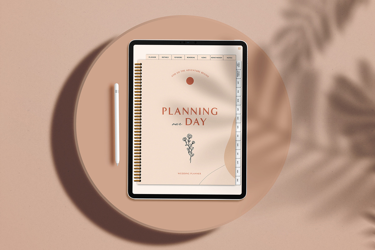 Digital Wedding Planner GoodNotes, a Brochure Template by StudioVonBraitenberg (Photo 2 of 9)