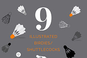 Shuttlecock Pattern & Clip Art, a Pattern Graphic by Preyer Design (Thumbnail 2 of 8)