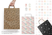 Seamless patterns set with food, a Pattern Graphic by WinWinFolly (Thumbnail 7 of 8)