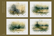 Mysterious Watercolor Landscapes 3, a Background Graphic by Suna Kosem (Thumbnail 9 of 14)