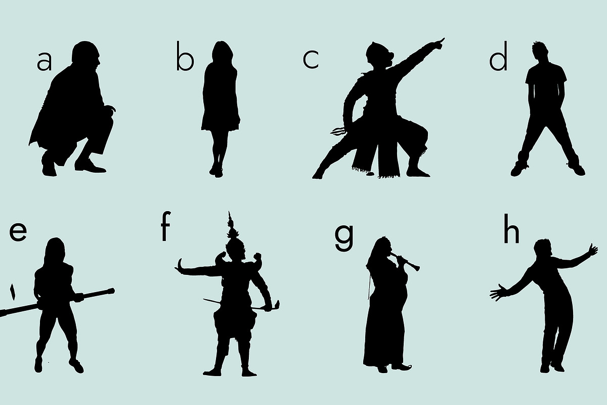 People Silhouettes Dingbats Font, a Symbol Font by Minimalartstudio (Photo 4 of 7)