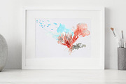 Watercolor Abstract Coral Shapes, an Illustration by Kolorata Art (Thumbnail 5 of 9)