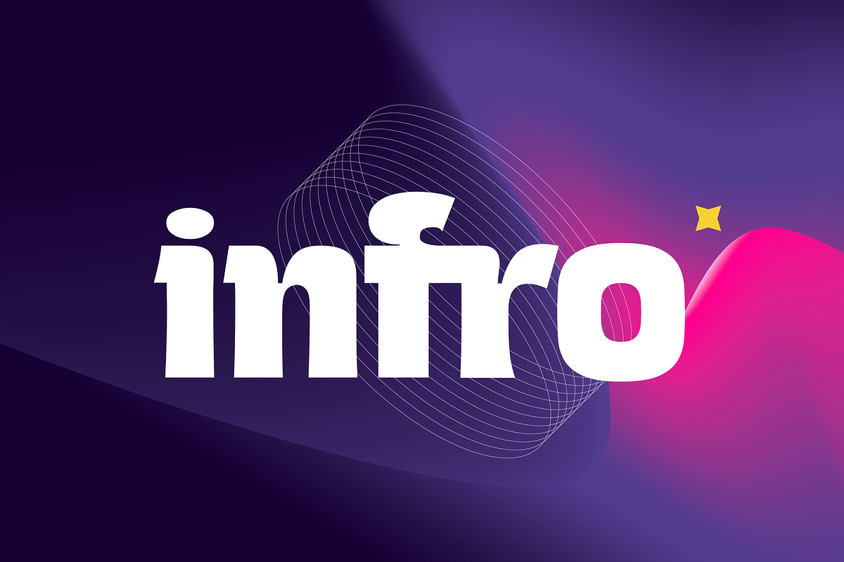 Infro – Bold Modern Inktrap, a Sans Serif Font by Fortunes Co (Photo 1 of 9)