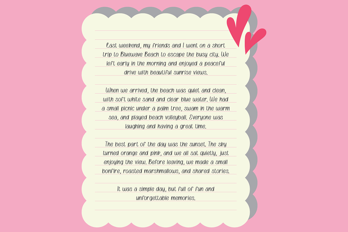 PGR Strawberry Sorbet, a Handwritten Font by Pikgura (Photo 6 of 9)