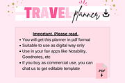 Chic Digital Travel Planner for Girl, a Templates & Theme by bellaROSEworkshop (Thumbnail 10 of 10)