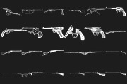 Vintage Gun Firearm Set 1 Procreate, a Brush Add-On by Disasterology Ink (Thumbnail 5 of 10)