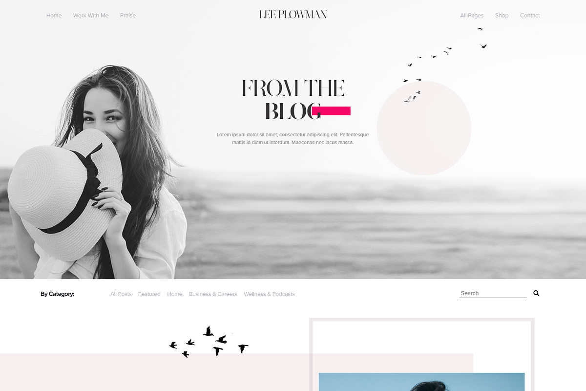 Lee Plowman WordPress Theme, a WordPress Template by Cubex Design (Photo 9 of 13)