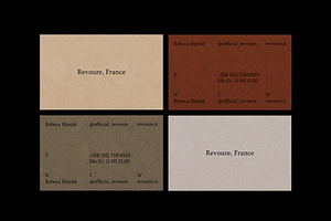 Revoure - B.Card Template/Mockups