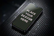 Mobile Phone Mockup Perforated Metal, an iPhone Mockup by smishura (Thumbnail 3 of 13)