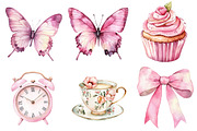 Pink Planner Lover Clipart, a Seasonal Illustration by CitraGraphics (Thumbnail 3 of 6)