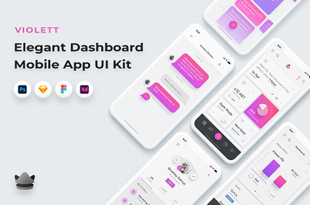 Violett - CRM Dashboard App UI Kit