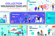 Flat Web Banners Template Kit, a Templates & Theme by alexdndz (Thumbnail 1 of 26)