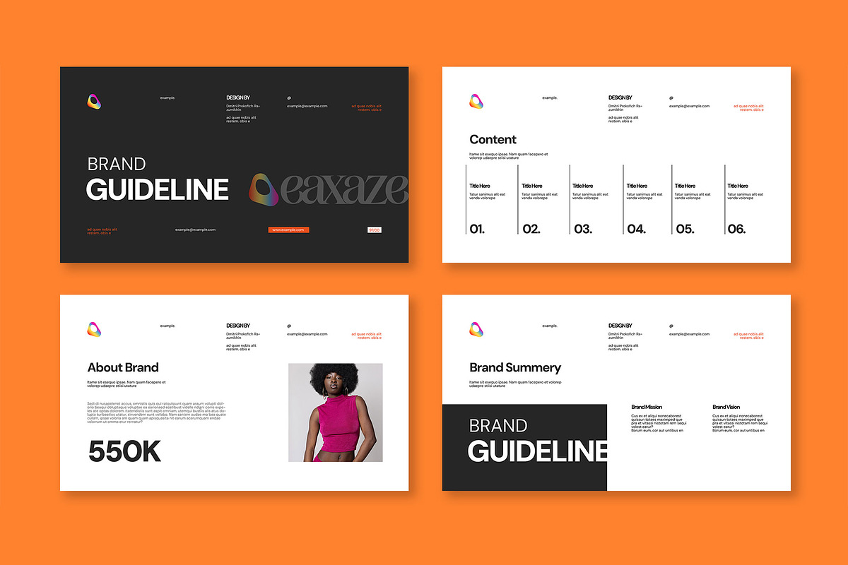 Brand Guideline Presentation, a Presentation Template by Mighty-Slide (Photo 2 of 6)