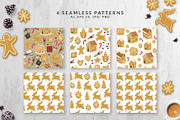 Gingerbread Christmas, a Pattern Graphic by helgascandinavus (Thumbnail 2 of 8)