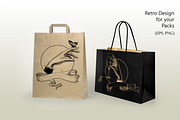 Engraved Ribbons & Banners Set, an Object Illustration by Retro Graphic Box (Thumbnail 3 of 3)