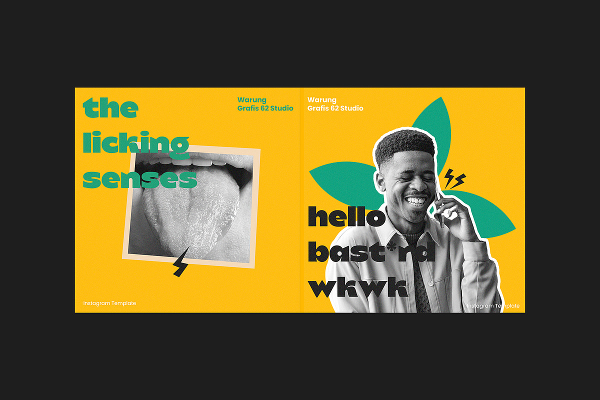 Retro Instagram Feed for PS, a Social Media Template by Migunani Studio (Photo 5 of 6)